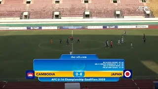AFC U16 Qualifiers 2020 Group J : CAMBODIA 0-8 JAPAN