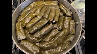 The Best Egyptian Stuffed Grape Leaves 😋