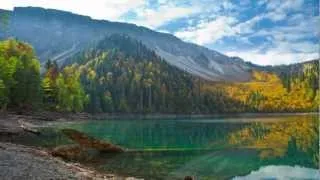 Lake small Ritsa. Mountains of Abkhazia