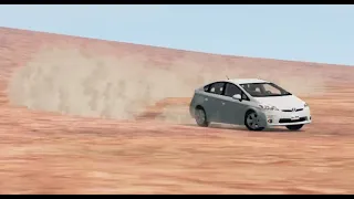 The UNBELIEVABLE DRIFTER!  TOYOTA PRIUS Drifting in the Desert