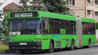 Поездка на старом автобусе МАЗ 105.060 AI 4787-3 035785 Маршрут 52