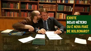 Bolsonaro fica arrepiado com beijo hétero durante 1ª live do ano