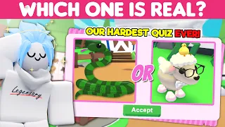 Our Hardest Adopt Me Quiz! Can you BEAT it to claim the LEGENDARY RANK?