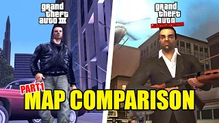 GTA 3 vs. Liberty City Stories - Map Comparison #1