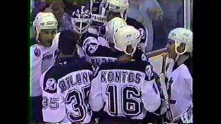 Tampa Bay Lightning Celebrate First Win 10/7/92