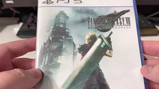 Final Fantasy VII Remake Intergrade Unboxing + GameStop Limited Edition Steelbook Case