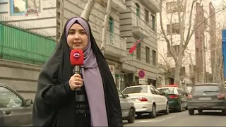 Azərbaycanın Tehrandakı səfəriliyi önündən reportaj