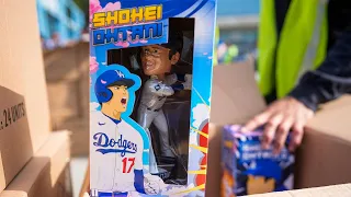 Dodgers' first Shohei Ohtani bobblehead giveaway creates 'a stir,' snarls stadium traffic