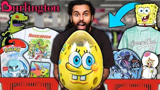 Hunting For NOSTALGIA Merch At DISCOUNT STORE CLEARANCE BLOW OUT!! *GIANT SPONGEBOB MYSTERY EGG!*