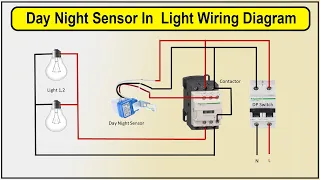 How to make Day Night Sensor In Light Wiring Diagram | photocell sensor