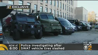 Pittsburgh Police SWAT Vehicle Tires Slashed