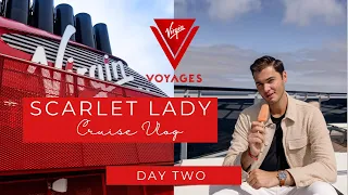 Virgin Voyages Summer Soiree Cruise onboard Scarlet Lady Vlog Day 2 | inc. Test Kitchen & Cocktails