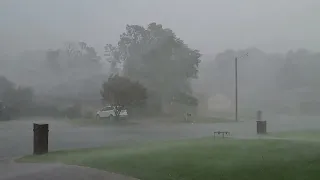 Microburst with Hurricane force winds, hail, and damage in Little Rock, Arknasas 9/6/2023