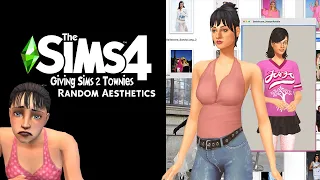 Styling Townies in RANDOM AESTHETICS / Sims 4 Create a Sim Challenge