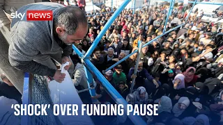 Gazans 'shocked' as countries pause funding to UN aid agency | Israel-Hamas war