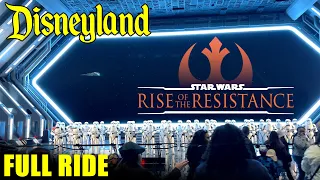 Star Wars: Rise of the Resistance 2023 - Disneyland Full Ride Walkthrough - 4k