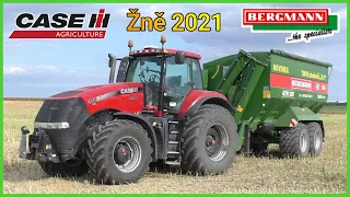 Žně 2021 | První Výjezd do Řepky | 3 kombajny + Case Magnum 340 CVX & Bergmann GTW 300