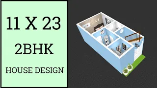 11 x 23 House Plan ll 30 गज में घर का डिजाईन ll 11 x 23 Ghar Ka Naksha ll 11 x 23 House Design