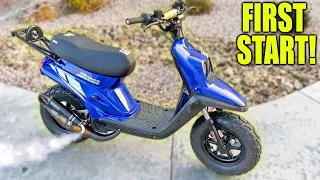 iT RUNS! BEST YAMAHA ZUMA STUNT BUILD 70cc! Yasuni R, Vapor Gauges and more..