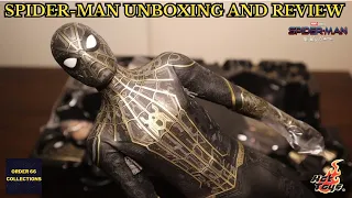 Hot Toys Spiderman Black and Gold Suit from Spiderman NWH Unboxing and Review - Order 66 Collections
