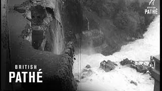 Rock Slide Wrecks Power Plant (1956)