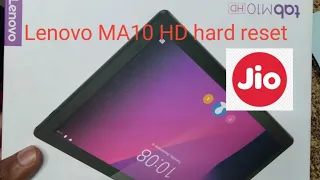 Lenovo TB  M10 HD hard reset kaise kre full vodeo model X505X