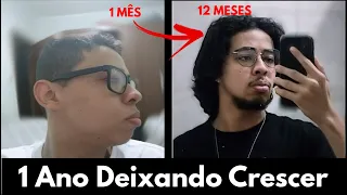 1 ANO DEIXANDO CABELO CRESCER (Evolução)