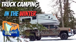 TRUCK CAMPING AFTER THE SNOWSTORM / A WINTER ADVENTURE