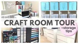 Craft Room Tour & Organization Ideas