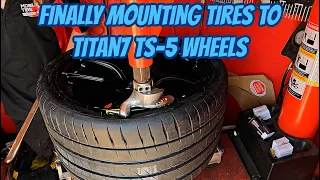 Mounting tires on Titan7 wheels for the MKV Supra