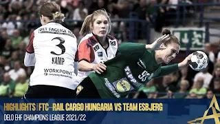 HIGHLIGHTS | MOTW | FTC Rail Cargo Hungaria v Team Esbjerg | Round 4 | DELO Champions League 2021/22