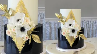 BOLD Modern Diamond Cake Design | Cake Decorating Tutorial | Abstract Modern Cakes