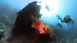 Diving Dunraven Wreck, Red Sea Egypt