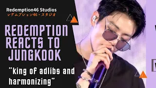 Redemption Reacts to Jungkook the king of adlibs and harmonizing