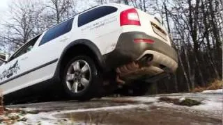 Skoda Octavia Scout at proving ground (off road)