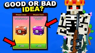 IS RISKING 400 GEMS ON THE BIRTHDAY CHESTS WORTH IT?! - PIXEL GUN 3D F2P