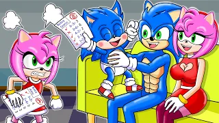 Baby Amy Is Angry, Sonic's Family Love?! - Sonic the Hedgehog 2 Animation