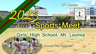 07, Karate, 2023 Sports meet, Girls' high school, Mt.lavinia