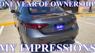 One Year of Giulia Ownership! My Impressions