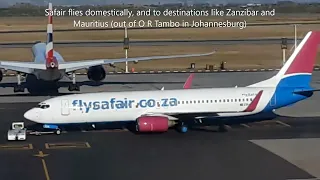 Cape  Town International Airport Late Afternoon Arrivals and Departures