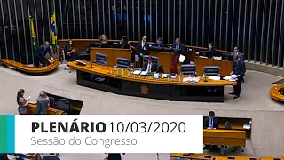 Sessão do Congresso Nacional - Discussão e votação de vetos - 10/03/20 - 14:50