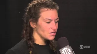 Strikeforce Rousey vs. Kaufman: Miesha Tate Post-Fight Interview