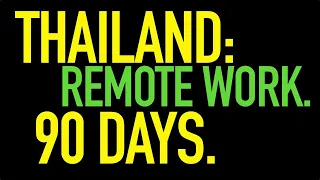 How to WORK REMOTE in Thailand in - 2024