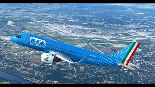 Microsoft Flight Simulator 2020 LIVE | Rome to Naples to Rome | A32NX