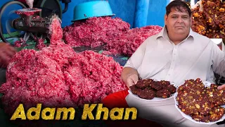 How is The Most Famous Chapli Kabab Made? | Adam Khan Chapli Kabab