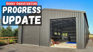 Epic Two Bay Dream Garage Nearing Completion | WaikatoSheds.co.nz