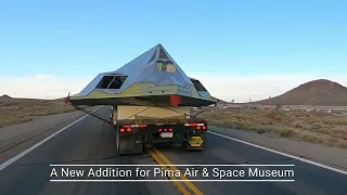 F-117 Hits the Road to Pima