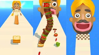 Sandwich Runner//Gameplay Walkthrough//Sandwich Runner New Update #5