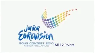 Junior Eurovision 2010 All 12 Points