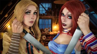 ASMR Wanna Play? M3GAN vs CHUCKY 🔪